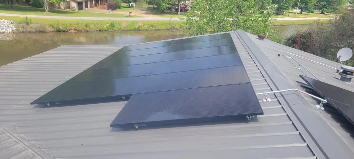 Solar panel installation project