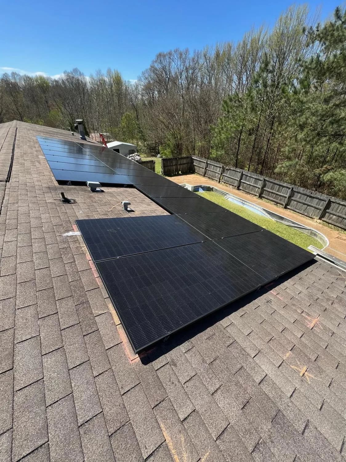 Solar panel installation project