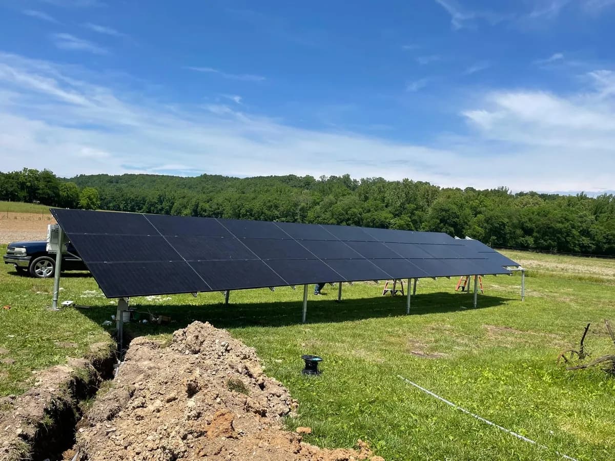Solar panel installation project