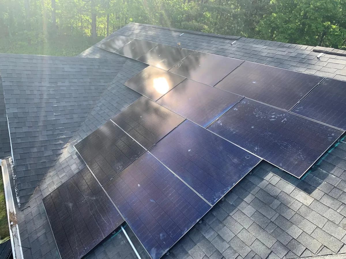 Solar panel installation project