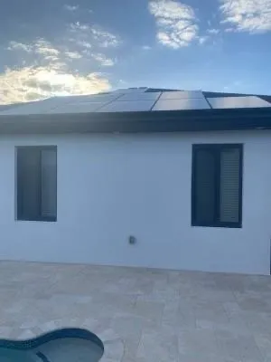 Solar panel installation project