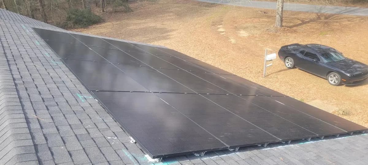 Solar panel installation project