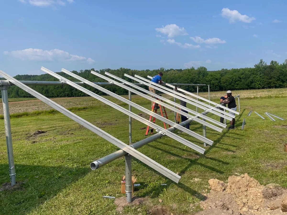 Solar panel installation project