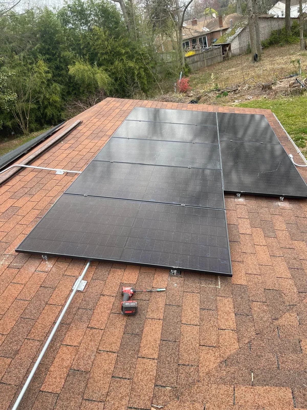 Solar panel installation project