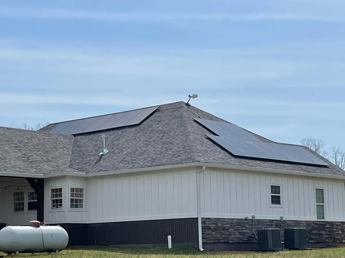 Solar panel installation project