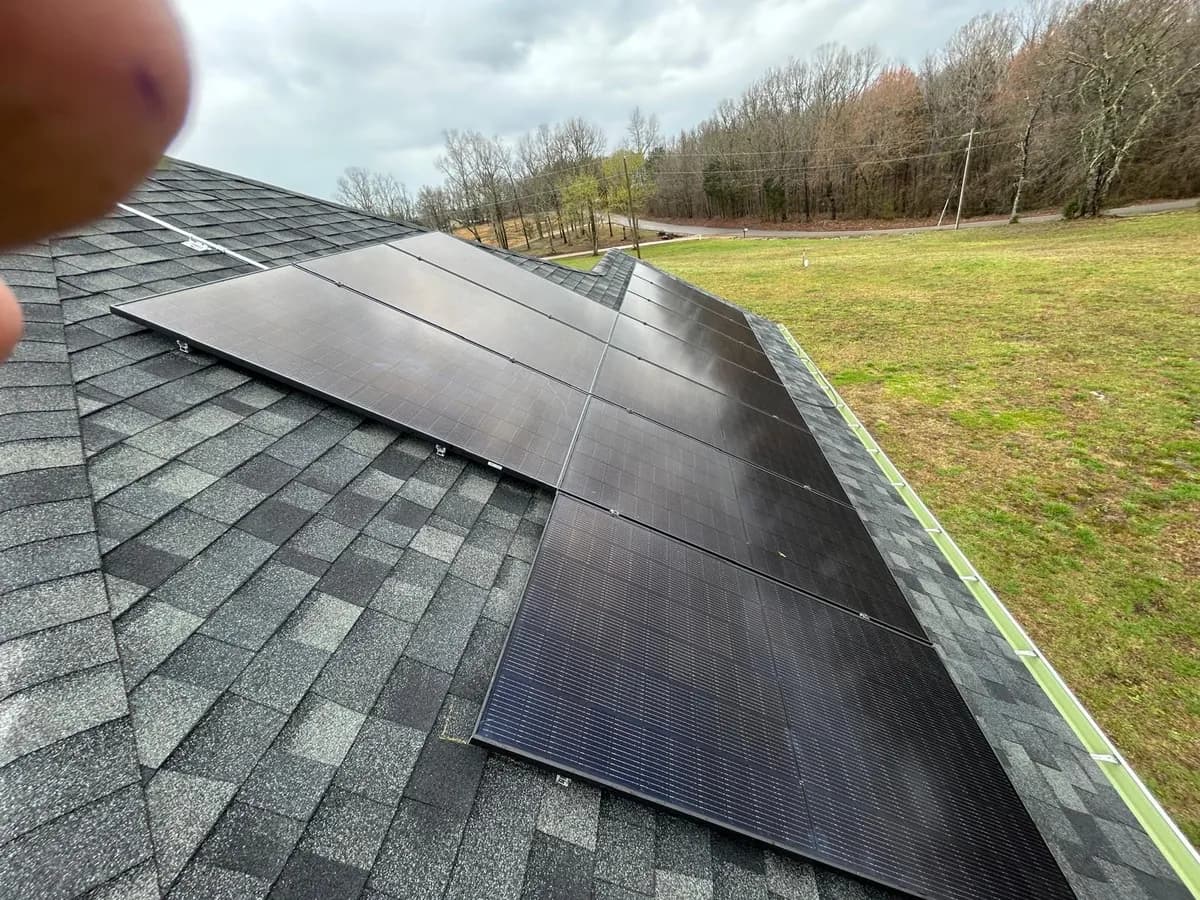 Solar panel installation project